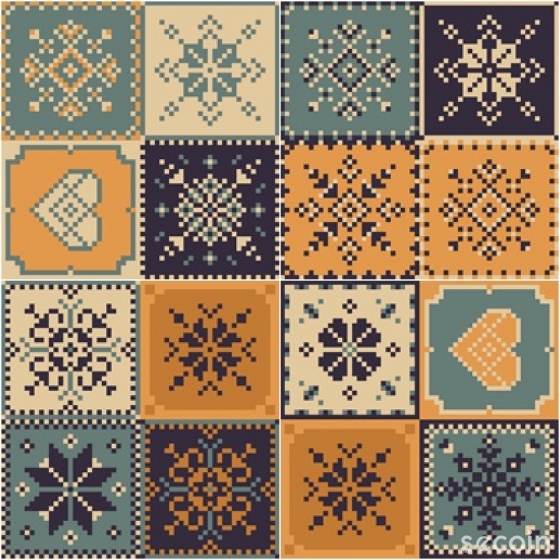 GẠCH BÔNG MEN GỐM MIX GFX  3011